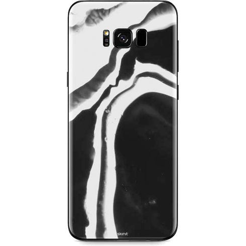 Black Marble Ink Galaxy S8 Plus Skin